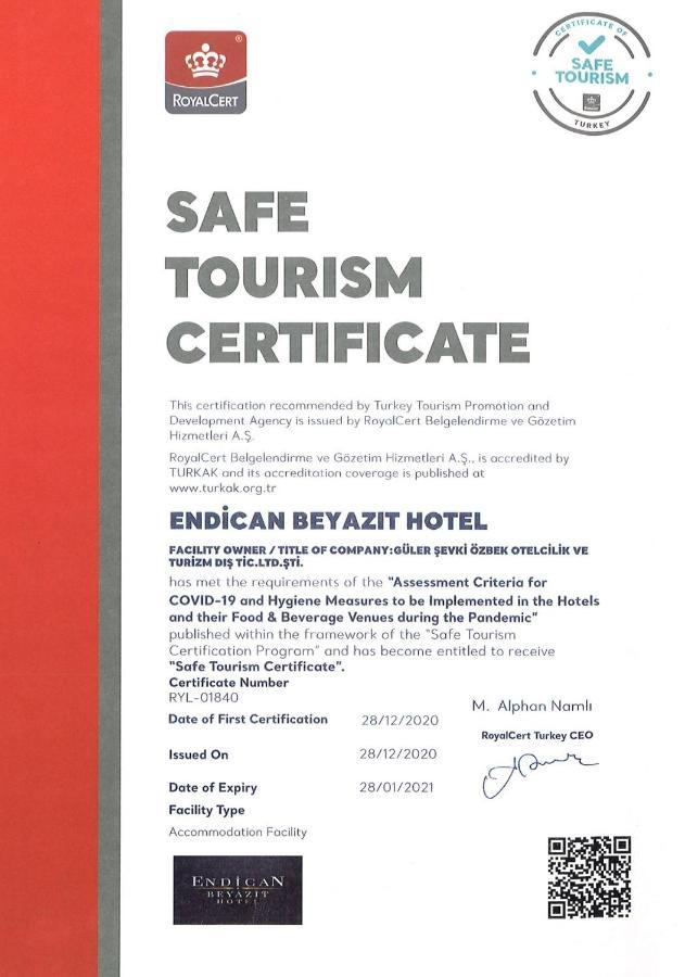Endican Beyazit Hotel Istanbul Exterior photo